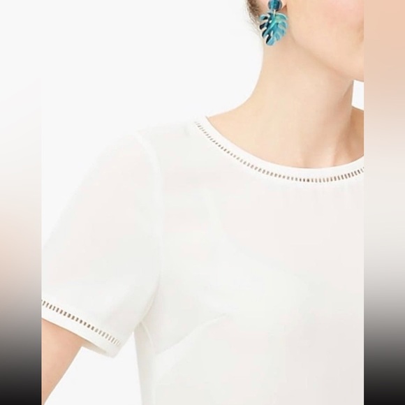 NWT J. Crew Ivory Day to Night Top - Picture 3 of 7